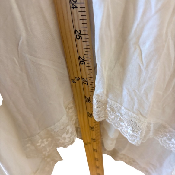 NWT POL White Lace Trim Slip Dress Tank Style Small - Picture 7 of 8